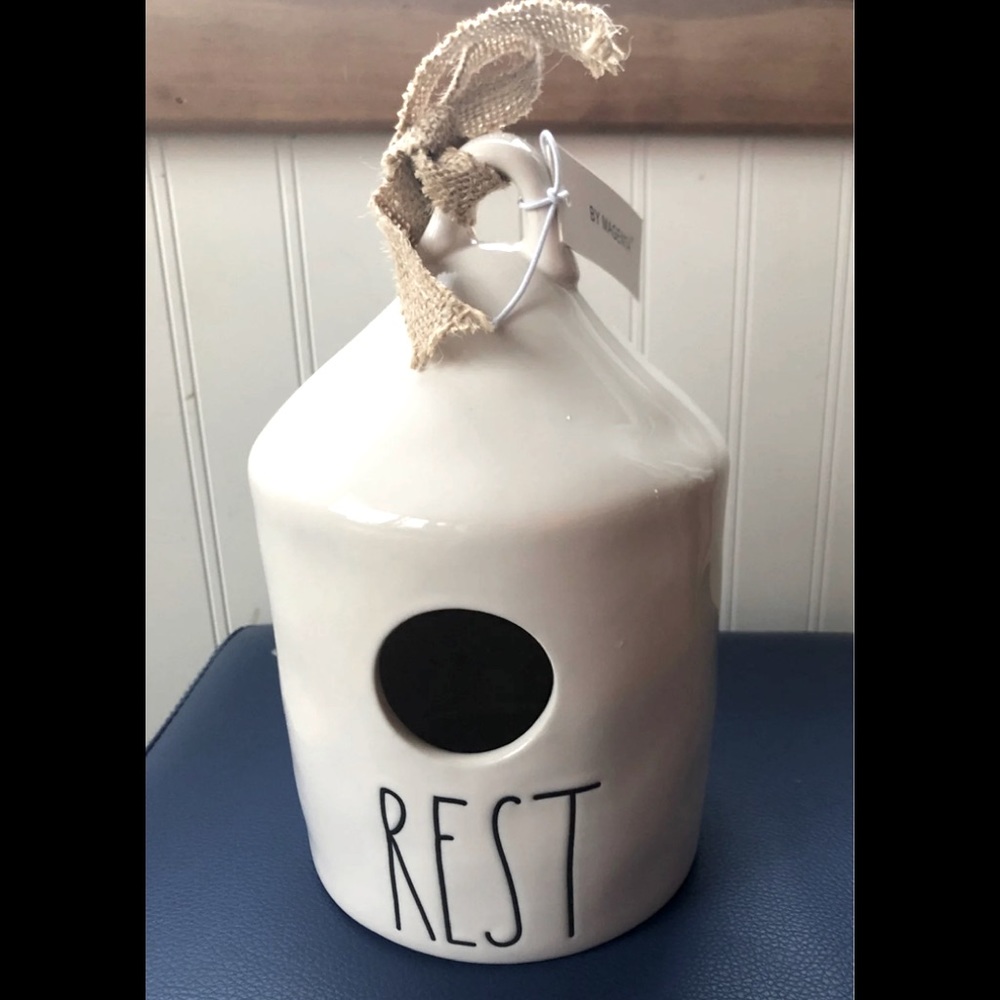 Rae Dunn REST birdhouse